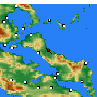 Nearby Forecast Locations - Mantoudi - Map