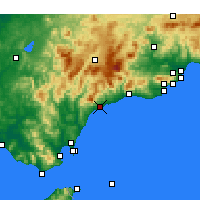 Nearby Forecast Locations - Estepona - Map