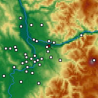 Nearby Forecast Locations - Troutdale - Map