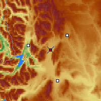 Nearby Forecast Locations - El Maitén - Map
