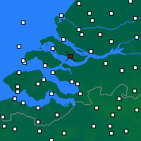 Nearby Forecast Locations - Oostflakkee - Map