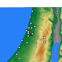 Nearby Forecast Locations - Ramla - Map