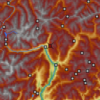 Nearby Forecast Locations - Meran 2000 - Map