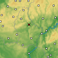 Nearby Forecast Locations - Diekirch - Map