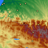 Nearby Forecast Locations - Sainte-Engrâce - Map