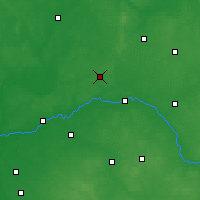 Nearby Forecast Locations - Ostrów Mazowiecka - Map