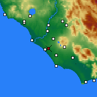 Nearby Forecast Locations - Pomezia - Map