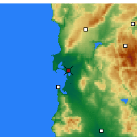 Nearby Forecast Locations - Oristano - Map