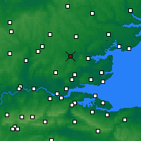 Nearby Forecast Locations - Chelmsford - Map