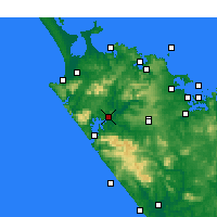 Nearby Forecast Locations - Rawene - Map
