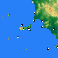 Nearby Forecast Locations - Porto Azzurro - Map