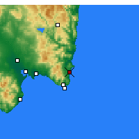 Nearby Forecast Locations - Costa Rei - Map