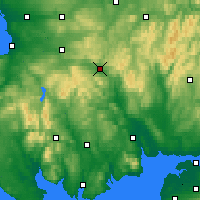 Nearby Forecast Locations - Sanquhar - Map