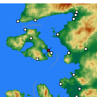 Nearby Forecast Locations - Mytilene - Map