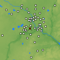 Nearby Forecast Locations - Edina - Map