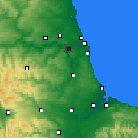 Nearby Forecast Locations - Gateshead - Map
