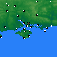 Nearby Forecast Locations - Fareham - Map