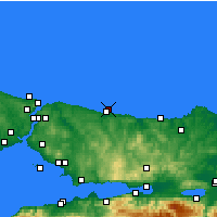 Nearby Forecast Locations - Şile - Map