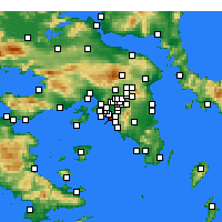 Nearby Forecast Locations - Nea Smyrni - Map