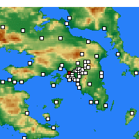 Nearby Forecast Locations - Haidari - Map