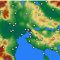 Nearby Forecast Locations - Polichni - Map