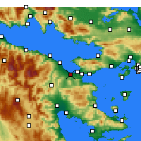 Nearby Forecast Locations - Lechaio - Map