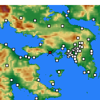 Nearby Forecast Locations - Megara - Map