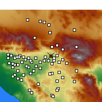 Nearby Forecast Locations - San Bernardino - Map