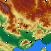 Nearby Forecast Locations - Falakro - Map