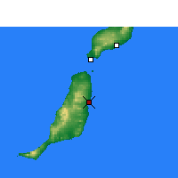 Nearby Forecast Locations - Puerto del Rosario - Map