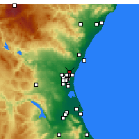 Nearby Forecast Locations - Moncada - Map