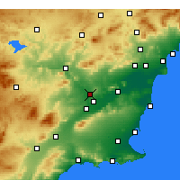 Nearby Forecast Locations - Molina de Segura - Map