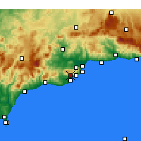Nearby Forecast Locations - Mijas - Map