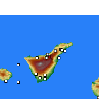 Nearby Forecast Locations - La Orotava - Map