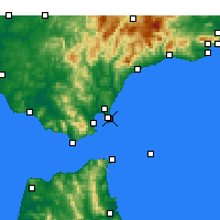 Nearby Forecast Locations - La Línea de la Concepción - Map