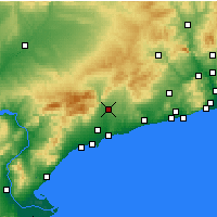 Nearby Forecast Locations - Valls - Map