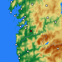 Nearby Forecast Locations - Ponteareas - Map