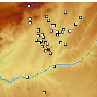 Nearby Forecast Locations - Pinto - Map