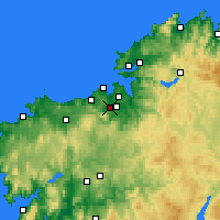 Nearby Forecast Locations - Culleredo - Map