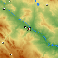 Nearby Forecast Locations - Oliver-Valdefierro - Map