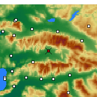Nearby Forecast Locations - Ödemiş - Map