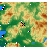 Nearby Forecast Locations - Kırkağaç - Map