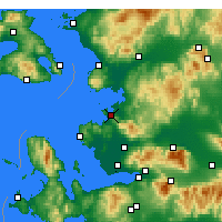 Nearby Forecast Locations - Aliağa - Map
