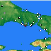 Nearby Forecast Locations - Yakuplu - Map