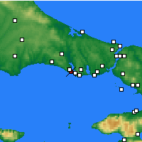 Nearby Forecast Locations - Mimarsinan - Map