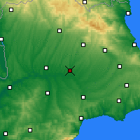 Nearby Forecast Locations - Lüleburgaz - Map