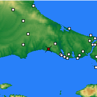 Nearby Forecast Locations - Kavakli - Map