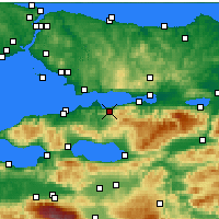 Nearby Forecast Locations - Karamürsel - Map