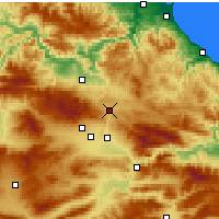 Nearby Forecast Locations - Havza - Map