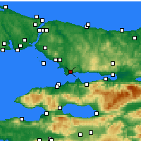 Nearby Forecast Locations - Gebze - Map